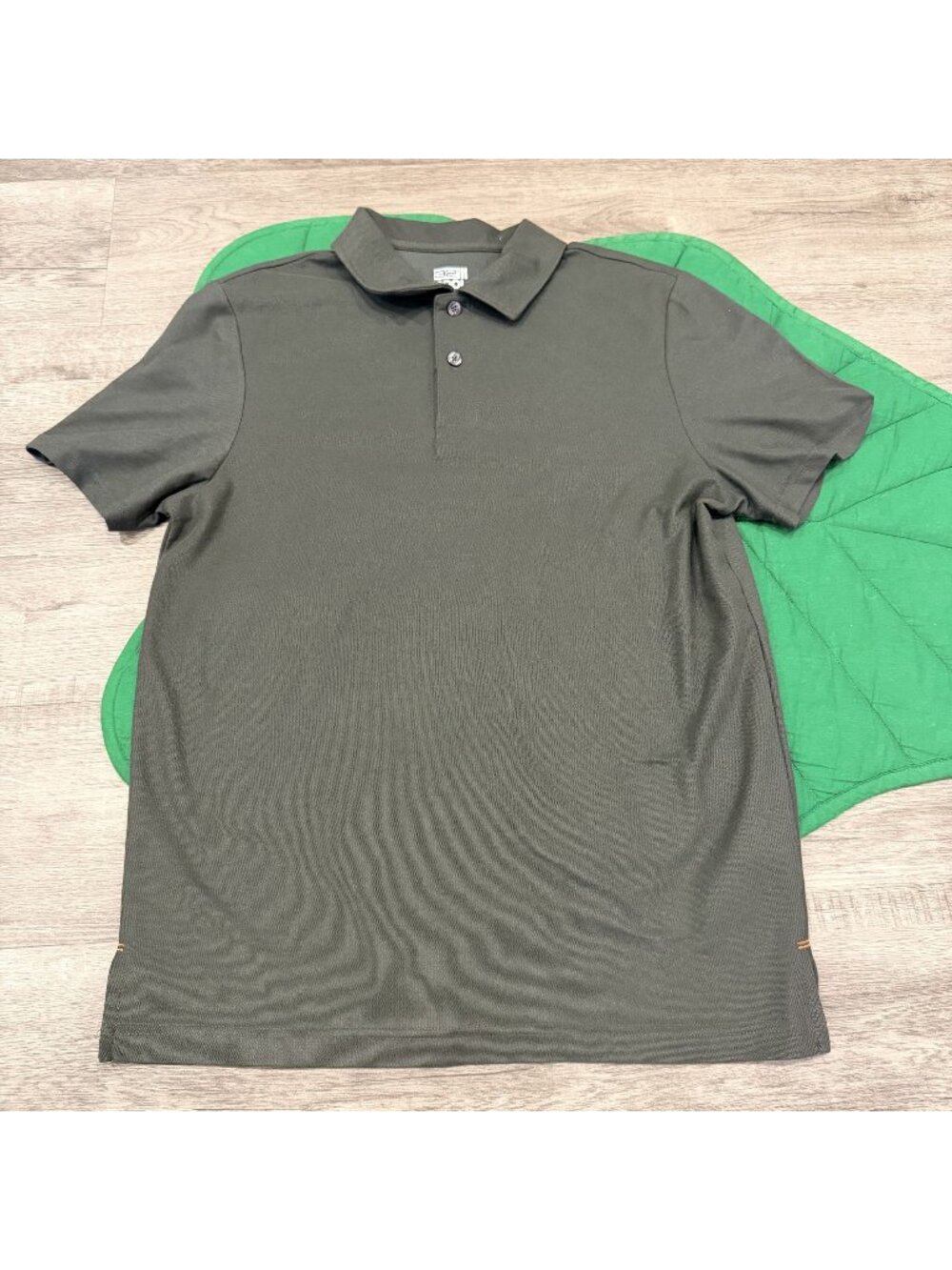 32 Degrees Cool Shirt Mens Medium Charcoal Gray Short Sleeve Athletic Polo Golf